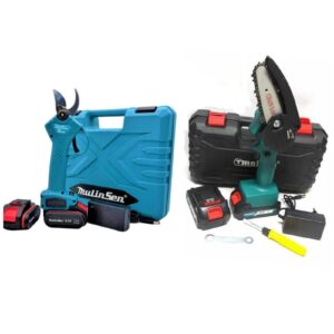 Set Forbici + Motosega 26V doppia batteria